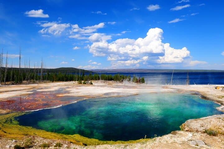 West Thumb Geyser Basin Self-Guided Audio Walk — Yellowstone Lake Boardwalk Tour photo 2