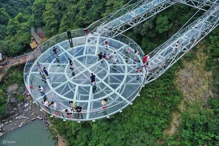 Gulong Gorge Skywalk Glass Bridge and Waterfall Tour from Guangzhou photo 2