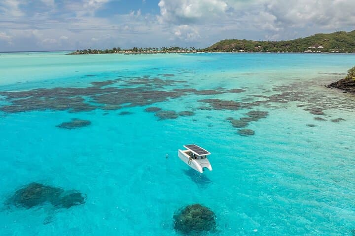 Full-Day Solar Catamaran in Bora Bora: Lagoon Snorkel, Rays & Sandbank Escape photo 3