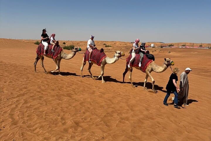 Dubai Desert Discovery: Red Dunes Safari, Sandboarding & Camel Ride