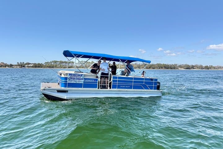 Deluxe 115HP Pontoon Rental in Panama City Beach — Shell Island Day Cruises