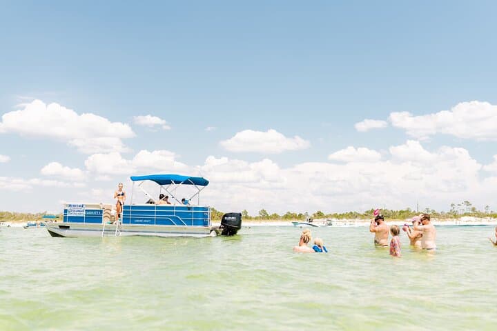 Deluxe 115HP Pontoon Rental in Panama City Beach — Shell Island Day Cruises photo 5