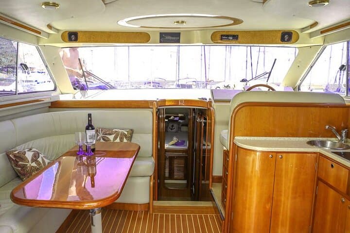 Puerto Banús Private Yacht Charter: 15m Gerard Yacht with Drinks, Snorkel & Dolphin Watching photo 6