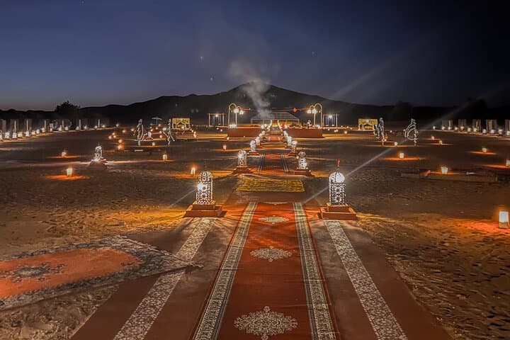 Overnight Luxury Camp in Erg Chebbi: Camel Trek, Sunset & Stargazing