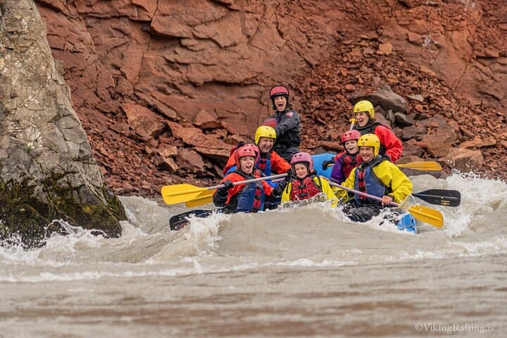 Family Rafting in Iceland’s Volcanic Canyon — Warm Drysuits & Geothermal Hot Cocoa