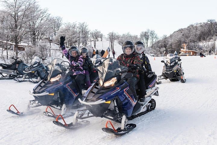 Ushuaia Full-Day Snow Adventure: Snowshoe, Husky Sled & Snowmobile with Lunch photo 3