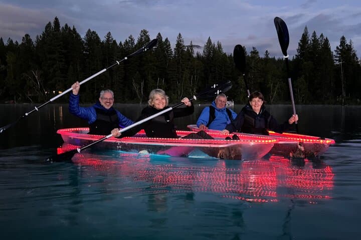 LED Illuminated Sunset Clear Kayak Tour on Peterson Lake — Kalispell, MT