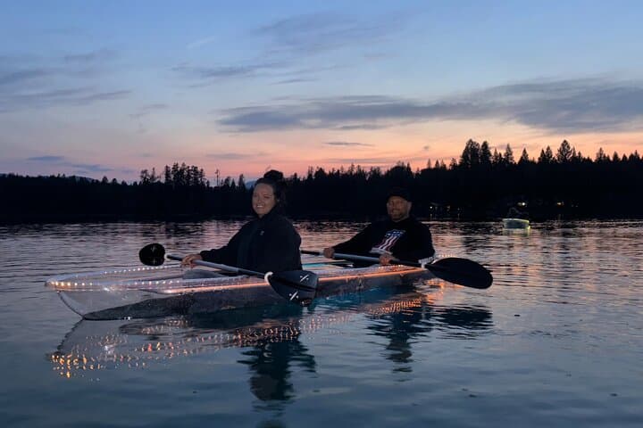 LED Illuminated Sunset Clear Kayak Tour on Peterson Lake — Kalispell, MT photo 3