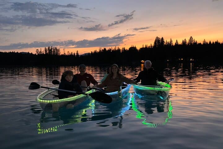 LED Illuminated Sunset Clear Kayak Tour on Peterson Lake — Kalispell, MT photo 6