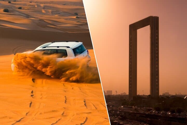 Dubai Frame + Premium Desert Safari: Skyline to Sand in One Day