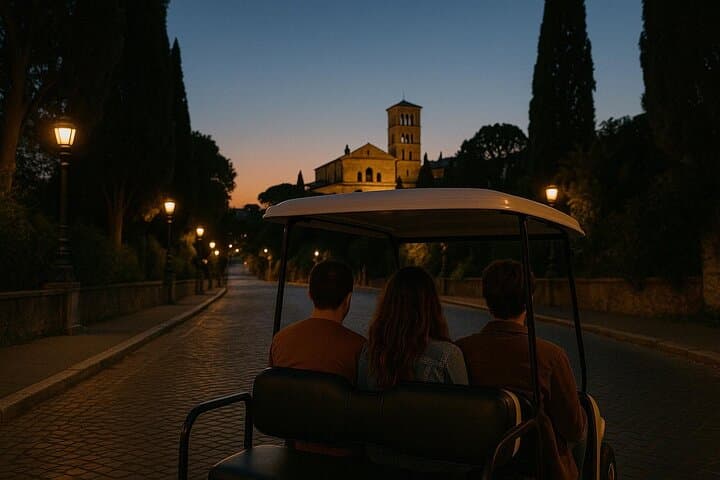 Rome Night Golf Cart Tour with Prosecco and the Colosseum photo 4