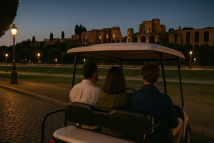 Rome Night Golf Cart Tour with Prosecco and the Colosseum photo 5