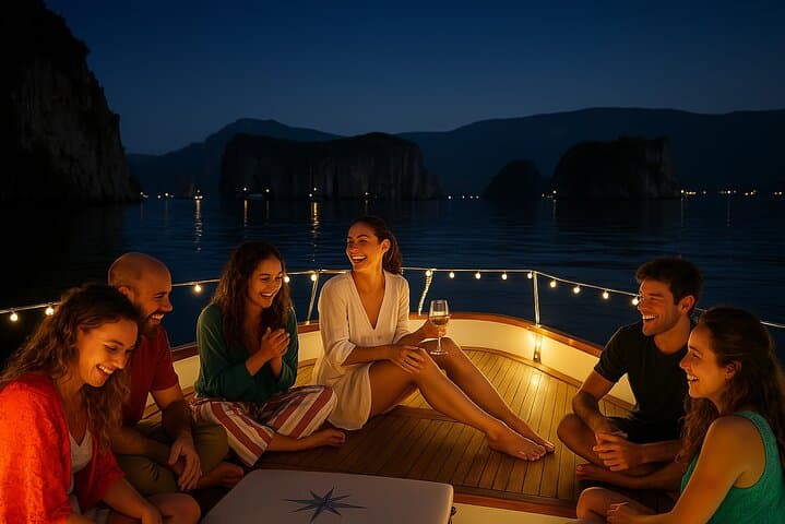 Star-Lit Panoramic Boat Tour with Cilento Tasting and Moonlight Swim photo 6