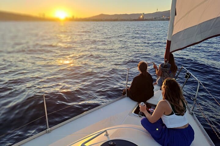 Sunset Sail in Barcelona — Open-Bar Cruise, Swim & Skyline Views photo 3