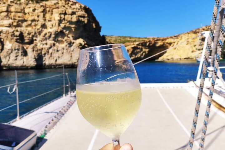 Comino and Grand Harbour Catamaran Cruise from Sliema photo 6
