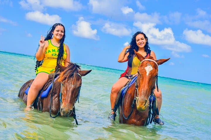 Montego Bay Beach Horseback Ride and Swim (with Transportation)