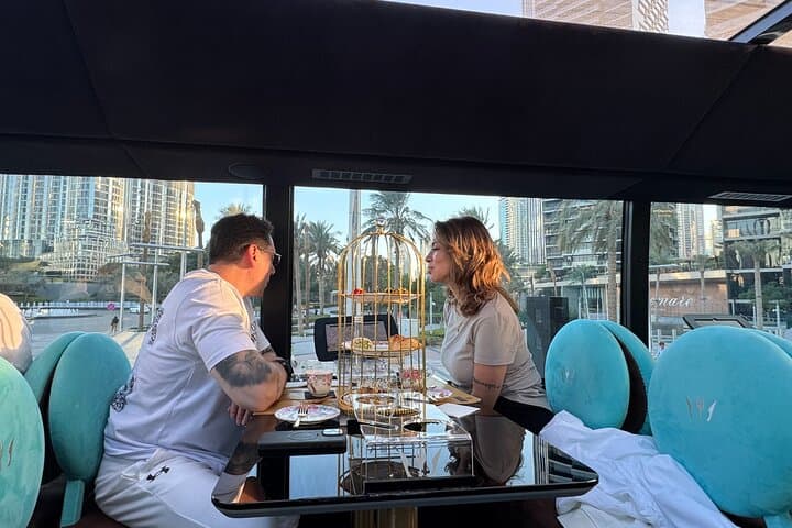 Dubai Bustronomy: Gourmet Afternoon Tea Bus Tour at Sunset