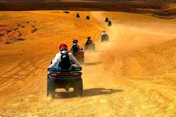 Evening Quad, Camel Ride & Dinner in Agafay Desert from Marrakech
