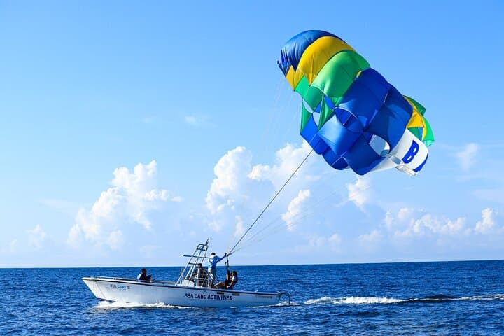 Parasailing Over Cabo San Lucas Bay: Skybound Views of El Arco and Both Seas photo 3