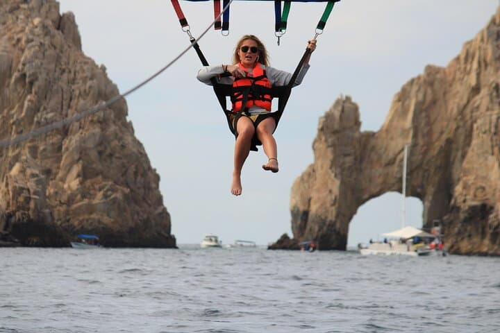 Parasailing Over Cabo San Lucas Bay: Skybound Views of El Arco and Both Seas photo 6