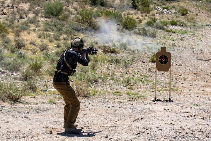 Desert Range Shooting Experience Near Las Vegas: Outdoor AR-15 & Handgun Session