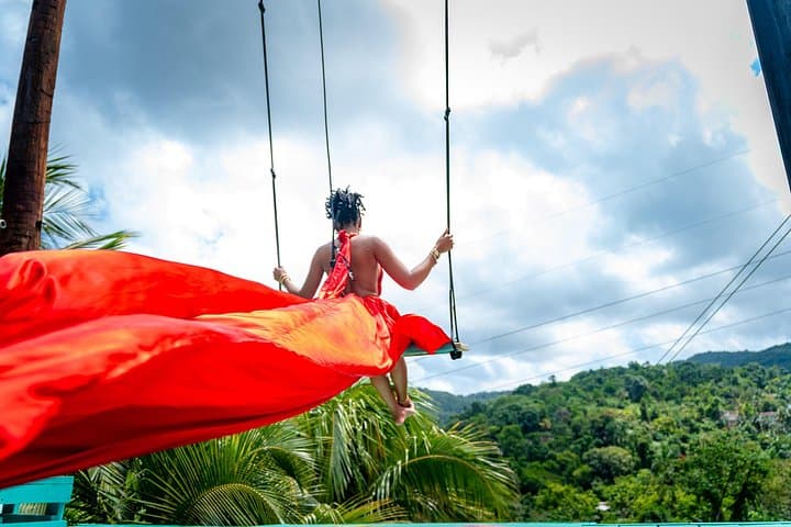 Mountaintop Bali-Style Swing & Drone Photoshoot in Snow Hill, Jamaica photo 4