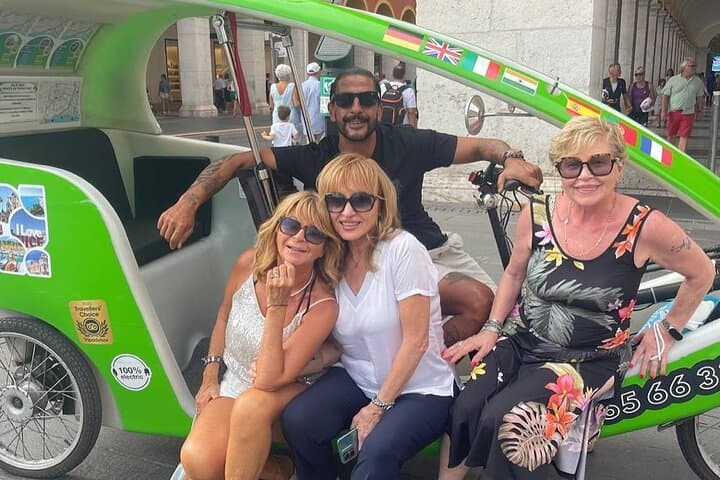 Nice Eco-Friendly Bike Taxi Tour: Private Guided Pedicab Sightseeing