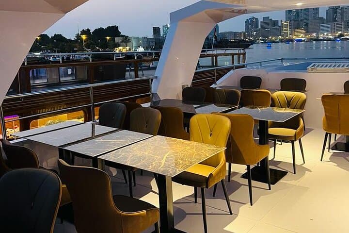 Dubai Water Canal Dinner Cruise: Dhow Night Cruise with Tanoura Show and Skyline Views photo 3