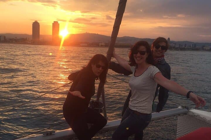Sunset Sail in Barcelona: Shared Catamaran with Music & Drinks photo 2