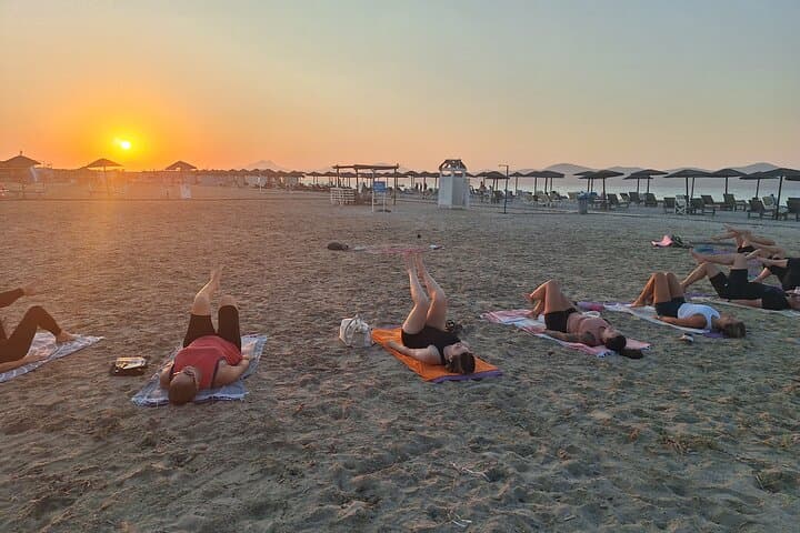 Sunset Pilates on Tigaki Beach, Kos — Beach Pilates at Golden Hour photo 2