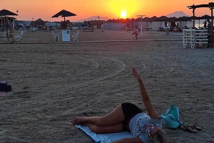 Sunset Pilates on Tigaki Beach, Kos — Beach Pilates at Golden Hour photo 3