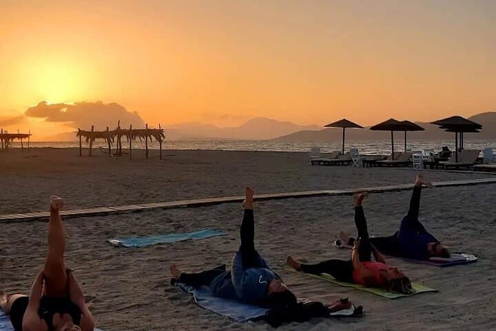 Sunset Pilates on Tigaki Beach, Kos — Beach Pilates at Golden Hour photo 4