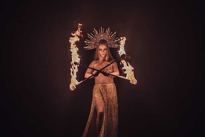 Byron Bay Sunset Fire Performance on the Beach photo 2