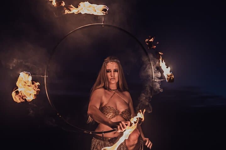 Byron Bay Sunset Fire Performance on the Beach photo 3