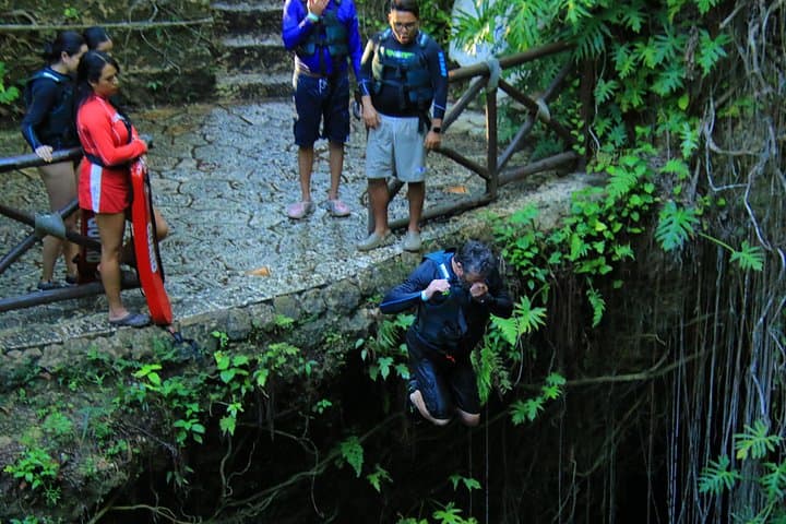 Xenotes Cenote Circuit from Cancun: Swim, Rappel, Zipline and Kayak Four Cenotes photo 2