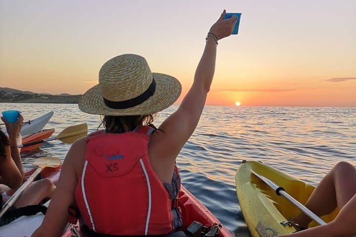 Sunset Kayaking in Ibiza: Caves, Cliffs & Snorkel at Dusk