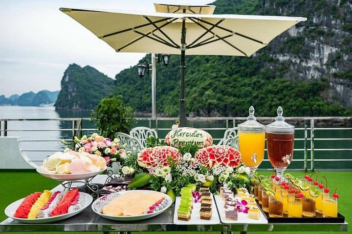 Halong Bay Luxury Day Cruise from Hanoi — 5-Star Buffet, Caves & Kayaking photo 3