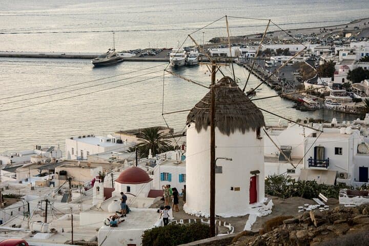 Private Mykonos Driving Tour: Windmills, Beaches & Ano Mera in 2.5 Hours