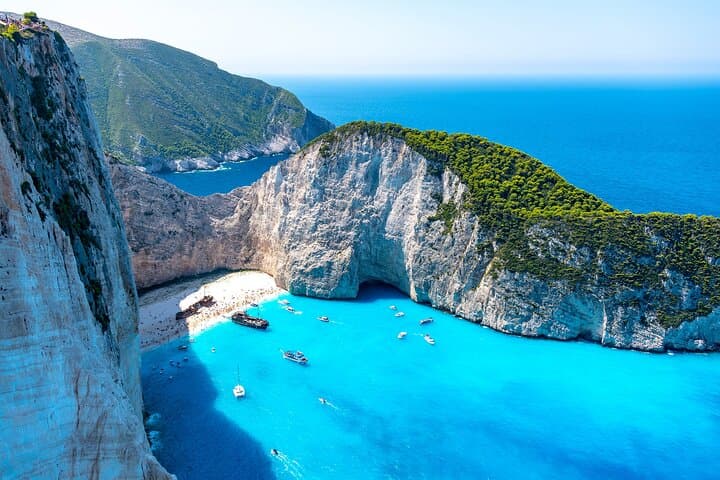 Private Speedboat to Shipwreck Cove (Navagio Beach) — Zakynthos Turtle, Caves & Snorkel Day Trip