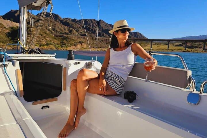 Sunset Sailing on Potrerillos Lake with Wine and Cheese photo 3