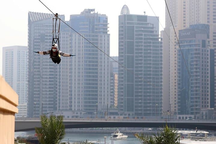Dubai Marina XLine Zipline: 1km Aerial Thrill with Private Transfer photo 5