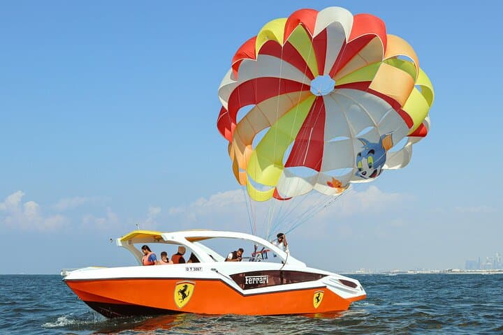 Parasailing Over Dubai’s Wonders: Burj Al Arab & Palm Views photo 4