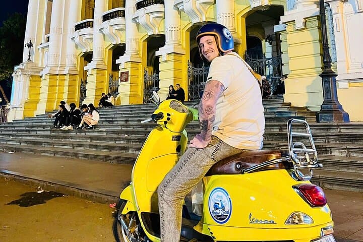 Hanoi Vespa Night Tour: Sunset Vespa Ride, Street Food & Train Street Experience photo 4