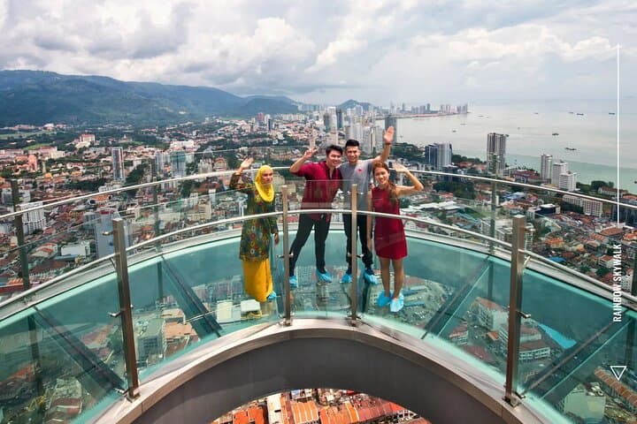 Rainbow Skywalk & Observatory Deck at The TOP Komtar Penang — 249m City Views