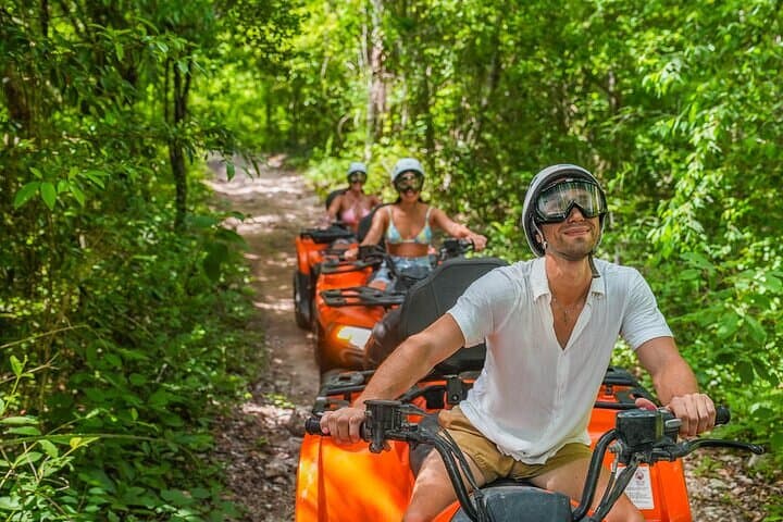 ATV to Tulum Ruins & Cenote: Jungle Ride, Cliffside Mayan Site & Underground Swim
