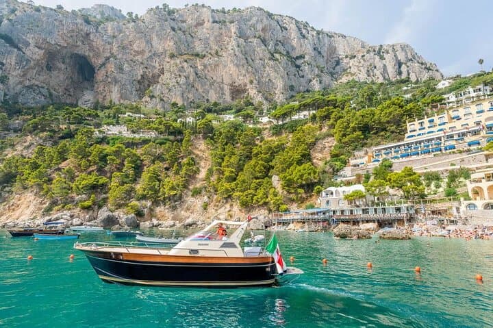 Capri Boat Trip from Sorrento: Small-Group Swim, Blue Grotto & Prosecco