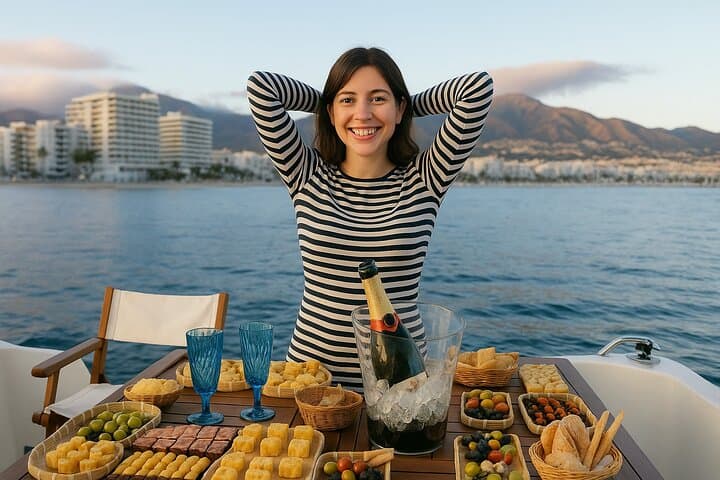 Sunset Champagne Cruise in Fuengirola: Cocktail Dinner on the Costa del Sol
