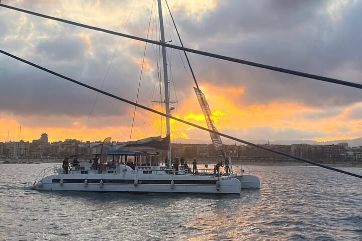 Barcelona Catamaran Cruise: Live Music, Welcome Drink & Coastal Sights photo 2