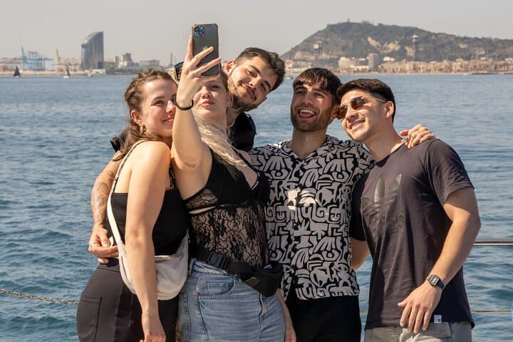 Barcelona Catamaran Cruise: Live Music, Welcome Drink & Coastal Sights photo 3