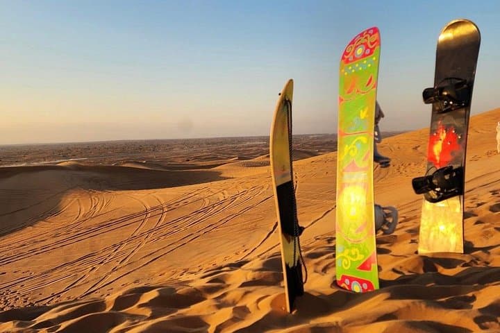 Evening Dubai Desert Safari: Dune Bashing, Sandboarding & Free Flying Dress Photos photo 3